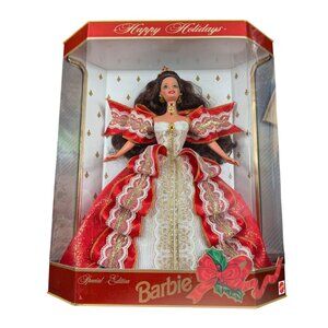 VTG 1996 Happy Holidays Barbie Special Edition NIB Christmas Doll Mattel